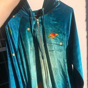Aviator Nation Vintage Velvet Galaxy Hoodie